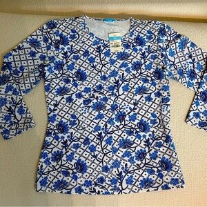 NWT FANTASTIC J. McLAUGHLIN XS! Great versatile pattern, easy-care and perfect